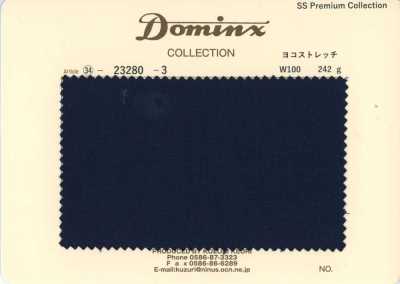23280-3 مجموعة سراويل كلاسيكية بتمدد اللحمة 100% صوف DOMINX مجموعة بريميوم أزرق كحلي