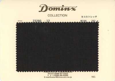 23280-12 مجموعة سراويل قياسية بتمدد أفقي 100% صوف DOMINX مجموعة Premium رمادي فحمي
