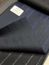 69580-38 26AW HERDREX [حرير وصوف] حرير وصوف بخطوط الظل باللون الأزرق البحري[قماش] Kunishima Co., Ltd. صور إضافية