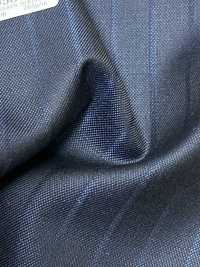 69580-38 26AW HERDREX [حرير وصوف] حرير وصوف بخطوط الظل باللون الأزرق البحري[قماش] Kunishima Co., Ltd. صور إضافية