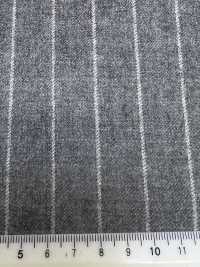 69582-69 26AW HERDREX [Tasmanian Flannel] خطوط رمادية فاتحة من الحرير والصوف[قماش] Kunishima Co., Ltd. صور إضافية