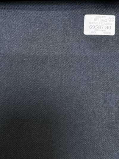 69587-90 26AW HERDREX [THE MILL CLASSICS] سادة أخضر دخاني
