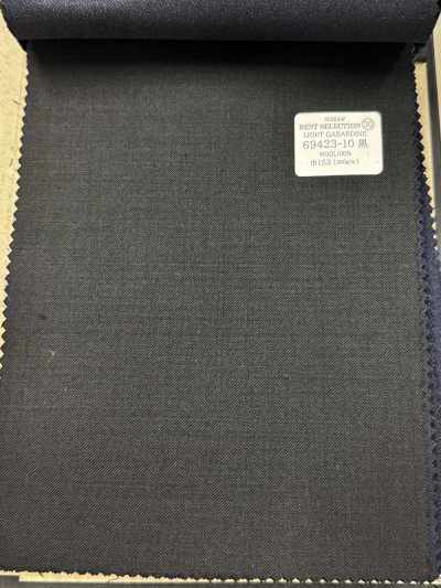 69423-10 26AW BESTSELECTION [LIGHT GABARDINE] جاباردين خفيف أسود سادة