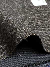 56CN5233 CANONICO صوف وحرير وكتان لبدلات فاخرة بنقشة مربعات نافذة بنية/زرقاء[قماش] CANONICO صور إضافية