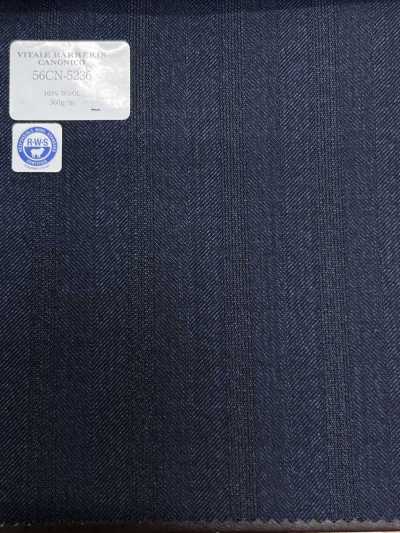 56CN5236 CANONICO RWS صوف ممشط تقليدي 21 شريط ظل أزرق كحلي