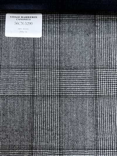 56CN5290 CANONICO تروبيكال ممشّط بنقشة Glen Check البنية