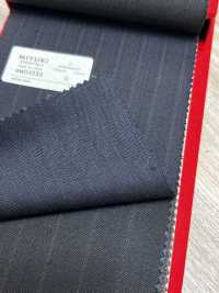 4MG4550 26AW MARUNOUCHI تويـل بخطوط كحلية[قماش] Miyuki Woolen Mills صور إضافية