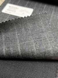 4MG4572 26AW MARUNOUCHI تويل بخطوط رمادية متوسطة[قماش] Miyuki Woolen Mills صور إضافية