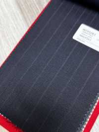 4MG4561 26AW MARUNOUCHI تويل مخطط أزرق بحري[قماش] Miyuki Woolen Mills صور إضافية