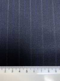 4MG4561 26AW MARUNOUCHI تويل مخطط أزرق بحري[قماش] Miyuki Woolen Mills صور إضافية