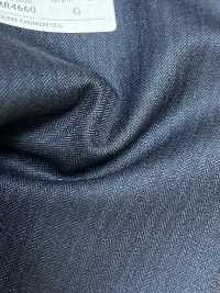 4MR4660 26AW Super100's × CASHIMERE مخطط كحلي[قماش] Miyuki Woolen Mills صور إضافية