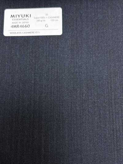 4MR4660 26AW Super100's × CASHIMERE مخطط كحلي