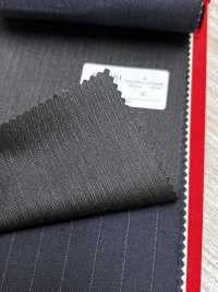 4MR4671 26AW Super100's × CASHIMERE مخطط بني داكن[قماش] Miyuki Woolen Mills صور إضافية