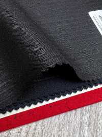 4MR4671 26AW Super100's × CASHIMERE مخطط بني داكن[قماش] Miyuki Woolen Mills صور إضافية