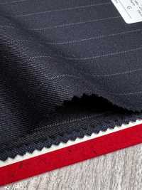 4MR4682 26AW Super100's × كشمير مخطط كحلي[قماش] Miyuki Woolen Mills صور إضافية
