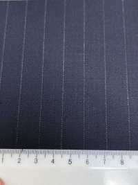 4MR4682 26AW Super100's × كشمير مخطط كحلي[قماش] Miyuki Woolen Mills صور إضافية