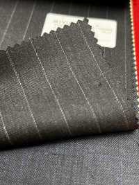 4MR4693 26AW Super100's × كشمير خطوط رمادي فحمي ورمادي سماوي[قماش] Miyuki Woolen Mills صور إضافية