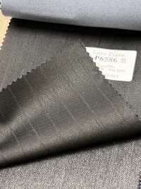 LP6586 Loro Piana Super130's مخطط أسود[قماش] HOSOI SYOJI صور إضافية