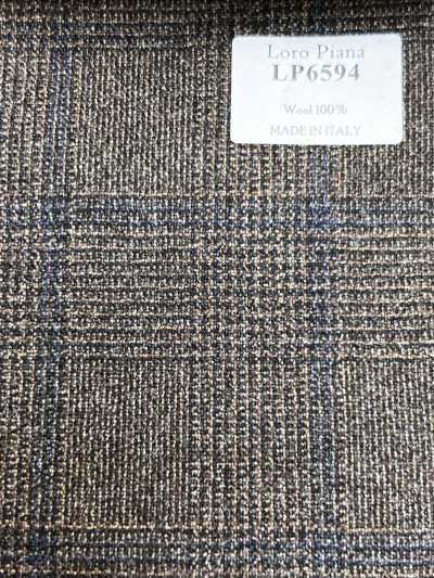 LP6594 Loro Piana كاروهات بنية