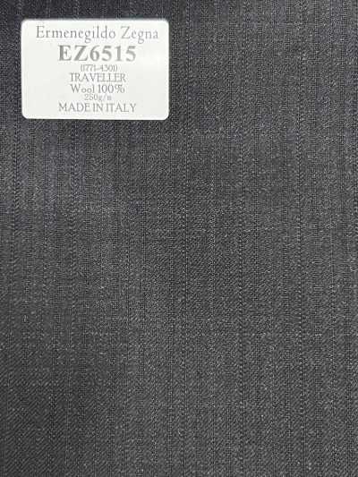 EZ6515 Ermenegildo Zegna TRAVELLER رمادي داكن × كحلي مخطط