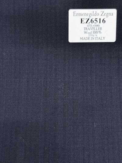 EZ6516 Ermenegildo Zegna TRAVELLER مخطط أزرق بحري