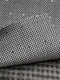 DM6144 DORMEUIL QUEEN Super100's بنقشة ساشيكو باللون الأسود والأبيض[قماش] HOSOI SYOJI صور إضافية