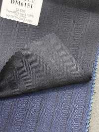 DM6151 DORMEUIL QUEEN Super100's مخطط كحلي داكن[قماش] HOSOI SYOJI صور إضافية