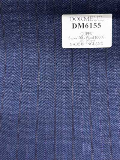 DM6155 DORMEUIL QUEEN Super100's كحلي × بني مخطط