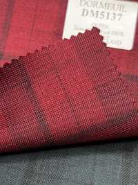 DM5137 DORMEUIL QUEEN سوبر 100s كاروهات حمراء[قماش] HOSOI SYOJI صور إضافية