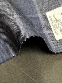 DM5144 DORMEUIL QUEEN Super100's كاروهات زرقاء بحرية[قماش] HOSOI SYOJI صور إضافية