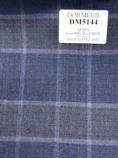 DM5144 DORMEUIL QUEEN Super100's كاروهات زرقاء بحرية