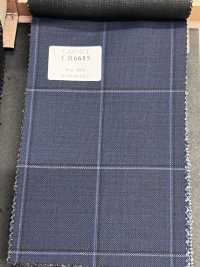 CR6615 CARNET ثلاثي الطبقات بنقشة مربعات كحلي[قماش] HOSOI SYOJI صور إضافية
