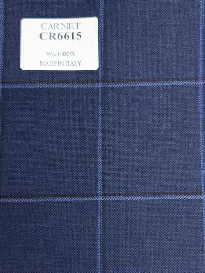 CR6615 CARNET ثلاثي الطبقات بنقشة مربعات كحلي
