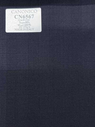 CN6567 CANONICO Super110's مخطط كحلي داكن