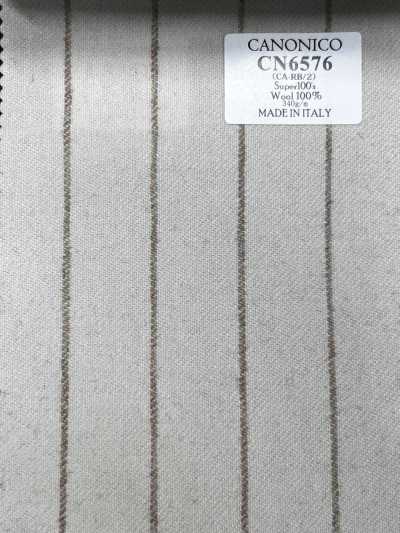 CN6576 CANONICO Super110's مخطط عاجي × بيج