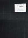 ZA4641 MARZOTTO Super110's نقش مربعات مطرزة أسود × أزرق