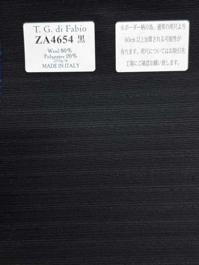 ZA4654 T.G. di Fabio شريط أفقي أسود