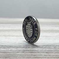 555 أزرار معدنية للبدلات والجاكيتات، فضي/أزرق بحري، صنع في اليابان Kogure Button Mfg. Co., Ltd. صور إضافية