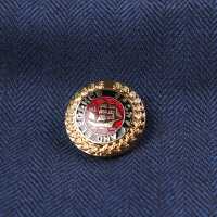 559 أزرار معدنية يابانية الصنع للبدل والسترات، ذهبي/أحمر Kogure Button Mfg. Co., Ltd. صور إضافية