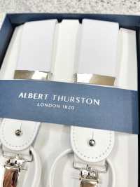 AT-WHITE حمالات Albert Thurston، أبيض، سادة، نوع ثنائي الاتجاه[مستلزمات رسمية] ALBERT THURSTON صور إضافية