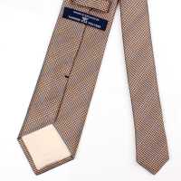 HVN-18 ربطة عنق مصنوعة يدويًا من VANNERS Textile بنقشة Glen Plaid باللون البني[مستلزمات رسمية] Yamamoto(EXCY) صور إضافية