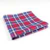 RCF-01 منديل جيب بنقشة مربعات، Red/Navy Blue، مصنوع من قماش English Ringhart
