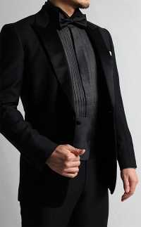 ST-509D قميص دنيم من قطن بيما بياقة مجنحة وطيات بقصة فائقة الضيق[مستلزمات رسمية] Yamamoto(EXCY) صور إضافية