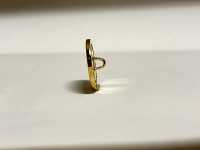 YM12 أزرار معدنية للبدل والسترات، ذهبية، صنع في اليابان صور إضافية